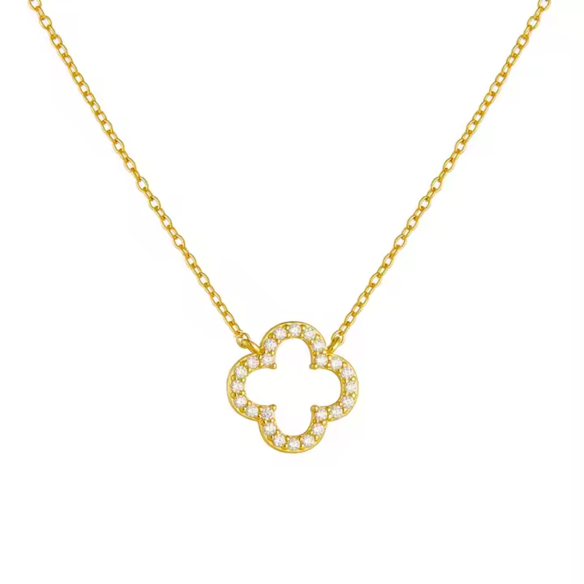 Klee Diamant Halskette