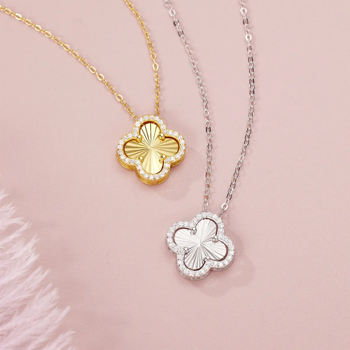 Klee Full Diamant Halskette