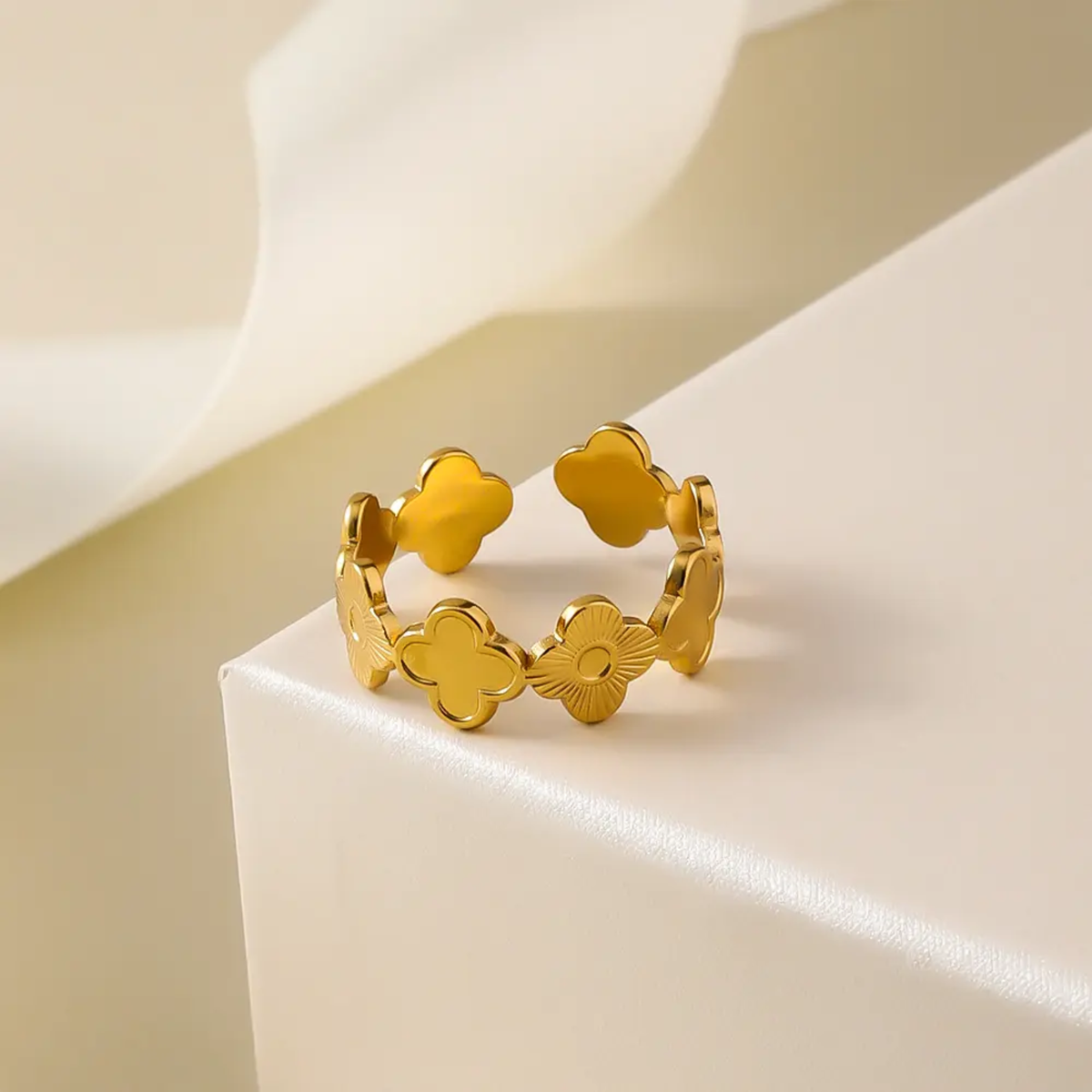 Klee Metall Ring