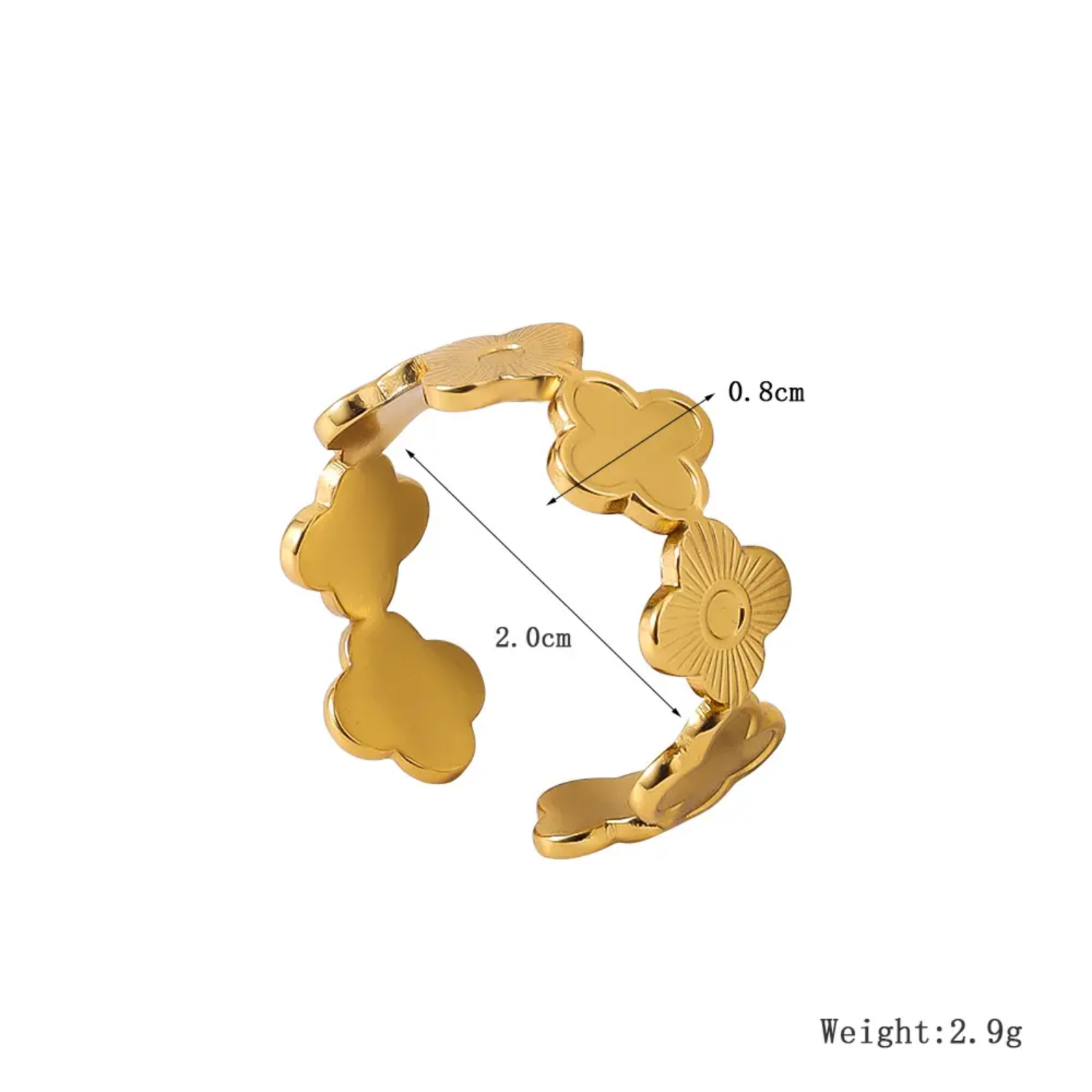 Klee Metall Ring