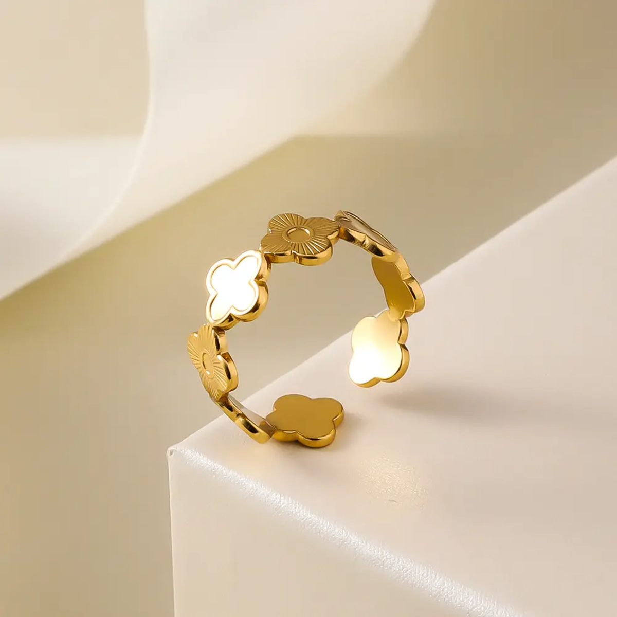 Klee Metall Ring
